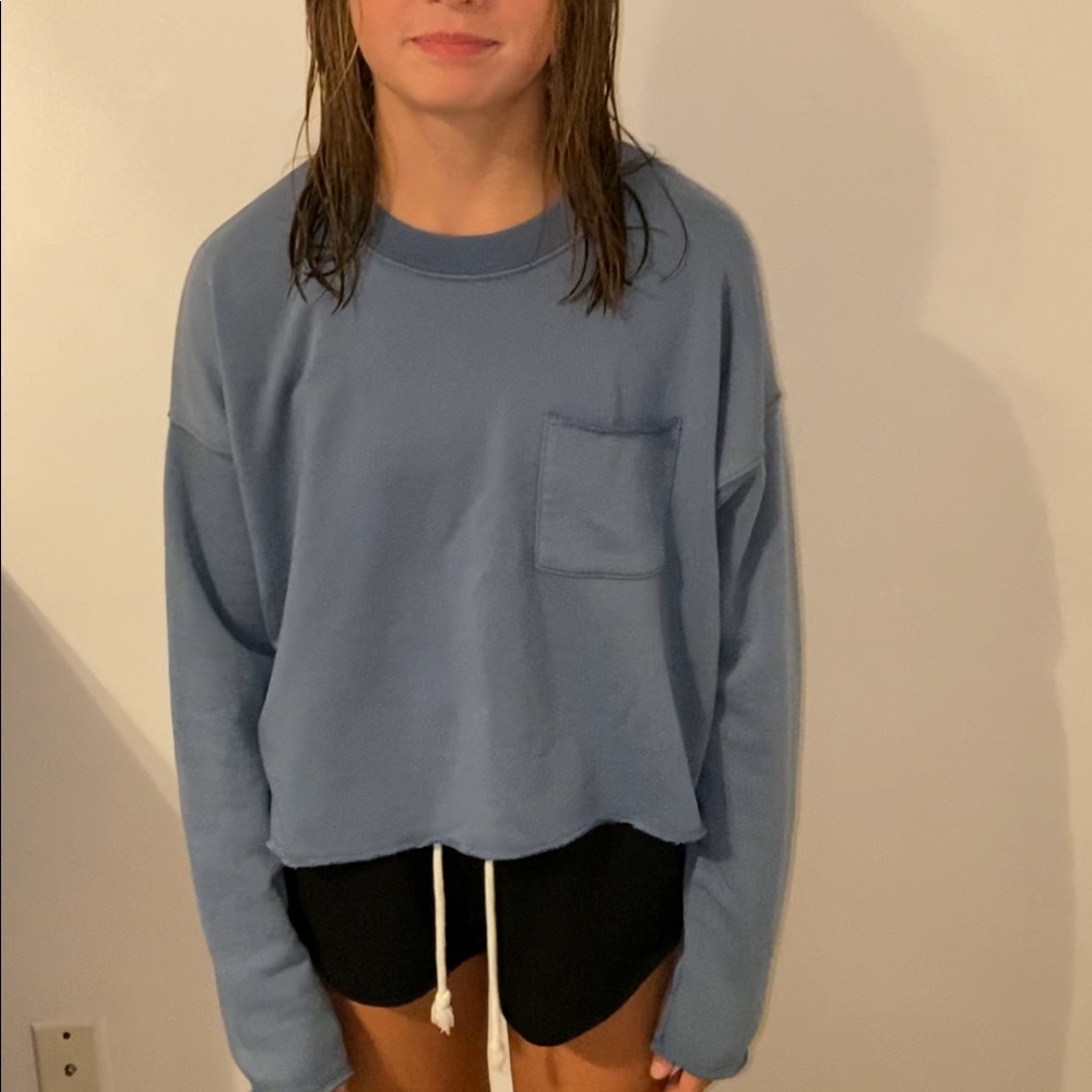 Blue Aerie Sweatshirt Top